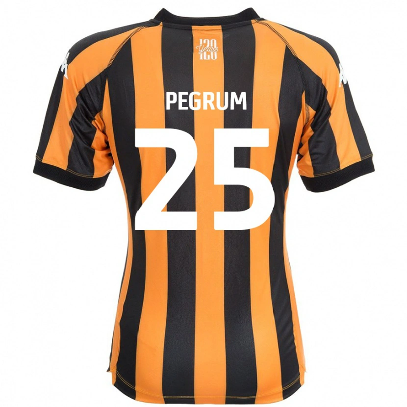 Danxen Uomo Maglia Florence Pegrum #25 Nero Ambra Kit Gara Home 2024/25 Maglietta