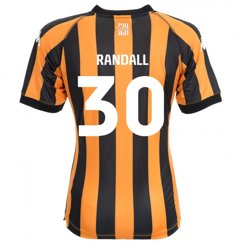 Danxen Uomo Maglia Jennifer Randall #30 Nero Ambra Kit Gara Home 2024/25 Maglietta