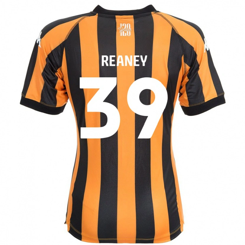 Danxen Uomo Maglia Mollie Reaney #39 Nero Ambra Kit Gara Home 2024/25 Maglietta
