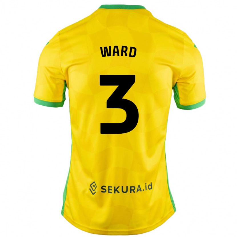 Danxen Uomo Maglia Summer Ward #3 Giallo Verde Kit Gara Home 2024/25 Maglietta