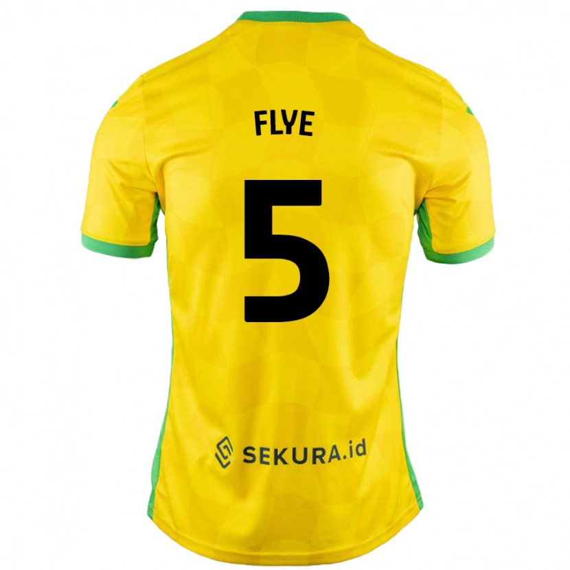 Danxen Uomo Maglia Ceri Flye #5 Giallo Verde Kit Gara Home 2024/25 Maglietta