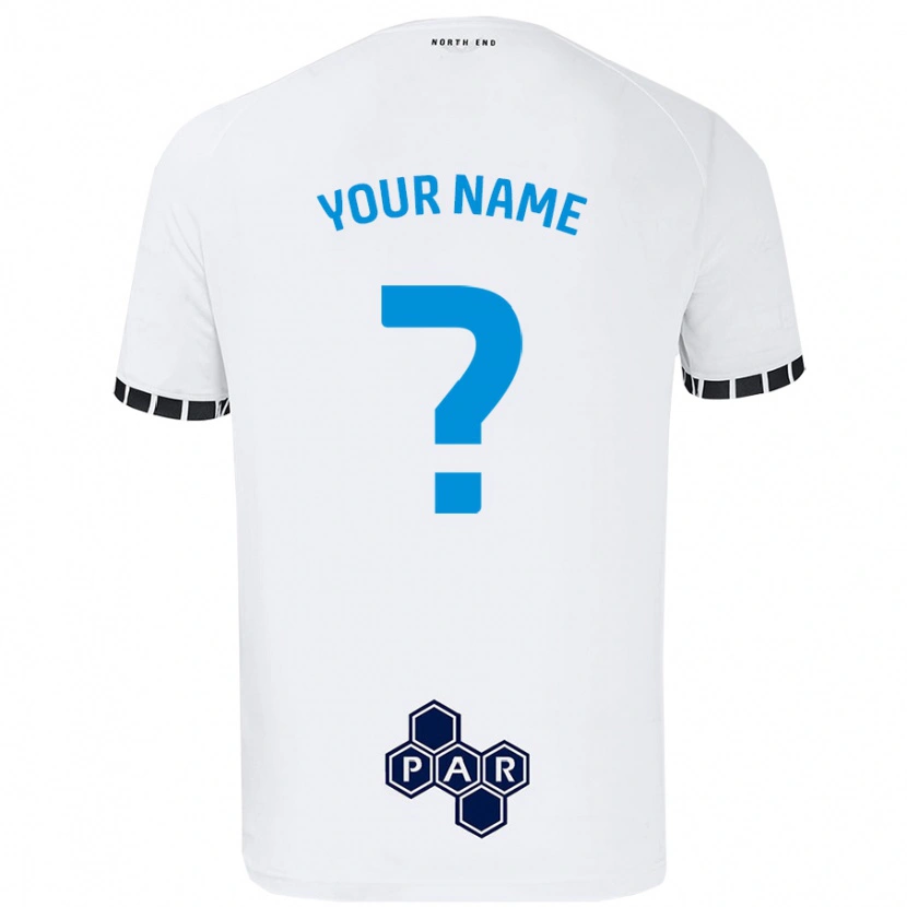 Danxen Uomo Maglia Il Tuo Nome #0 Bianco Kit Gara Home 2024/25 Maglietta