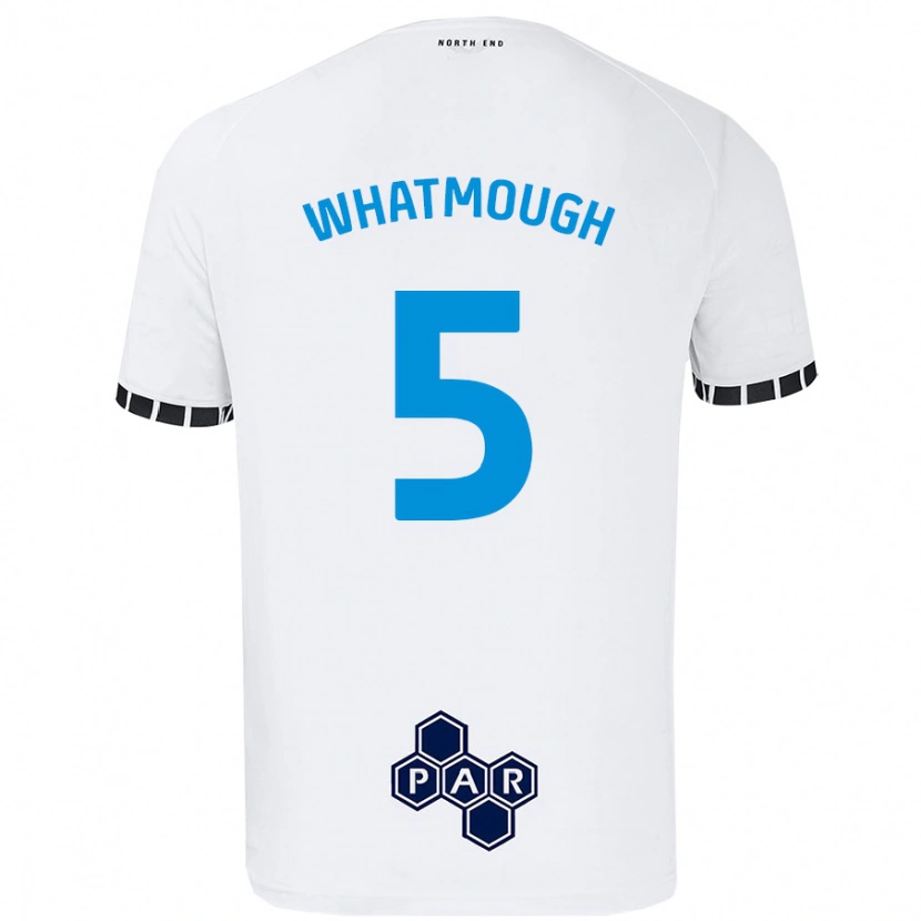 Danxen Uomo Maglia Jack Whatmough #5 Bianco Kit Gara Home 2024/25 Maglietta