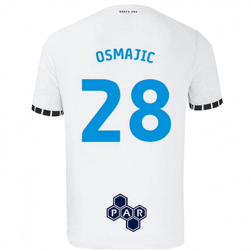 Danxen Uomo Maglia Milutin Osmajic #28 Bianco Kit Gara Home 2024/25 Maglietta