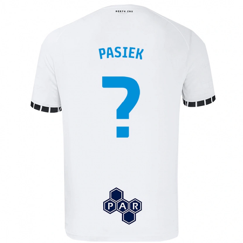 Danxen Uomo Maglia Kacper Pasiek #0 Bianco Kit Gara Home 2024/25 Maglietta