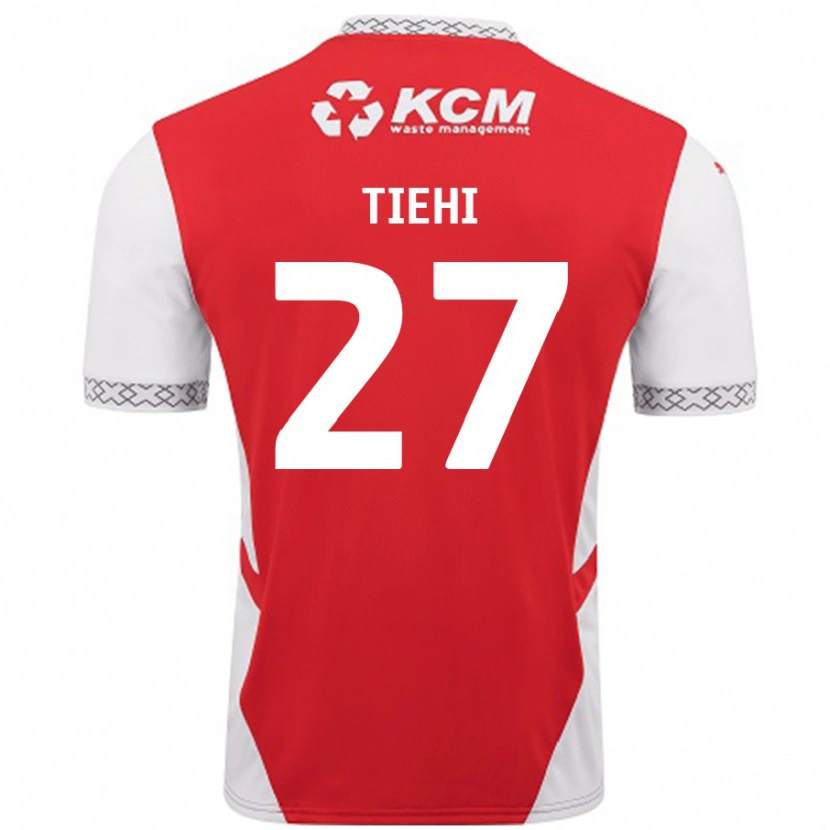 Danxen Uomo Maglia Christ Tiehi #27 Rosso Bianco Kit Gara Home 2024/25 Maglietta