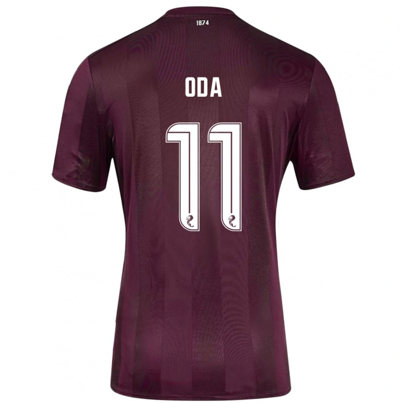Danxen Uomo Maglia Yutaro Oda #11 Borgogna Kit Gara Home 2024/25 Maglietta