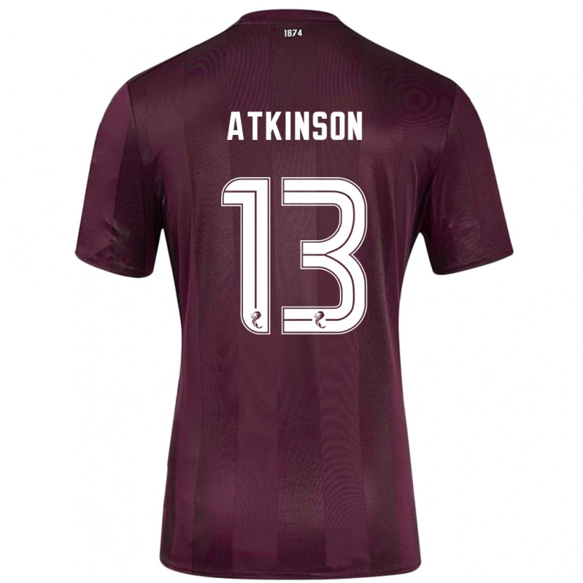 Danxen Uomo Maglia Nathaniel Atkinson #13 Borgogna Kit Gara Home 2024/25 Maglietta