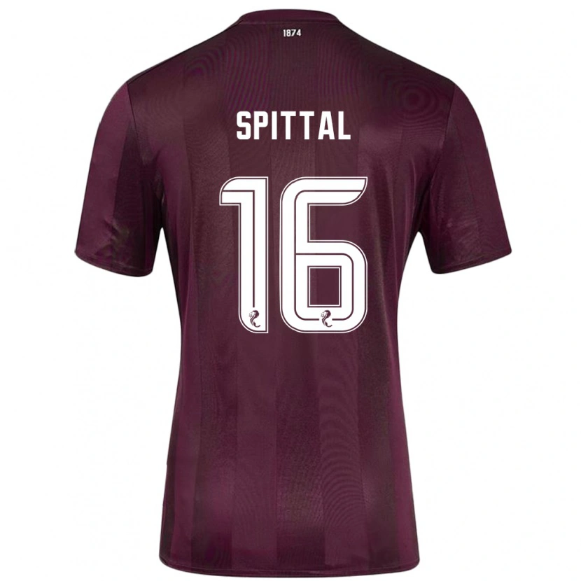 Danxen Uomo Maglia Blair Spittal #16 Borgogna Kit Gara Home 2024/25 Maglietta