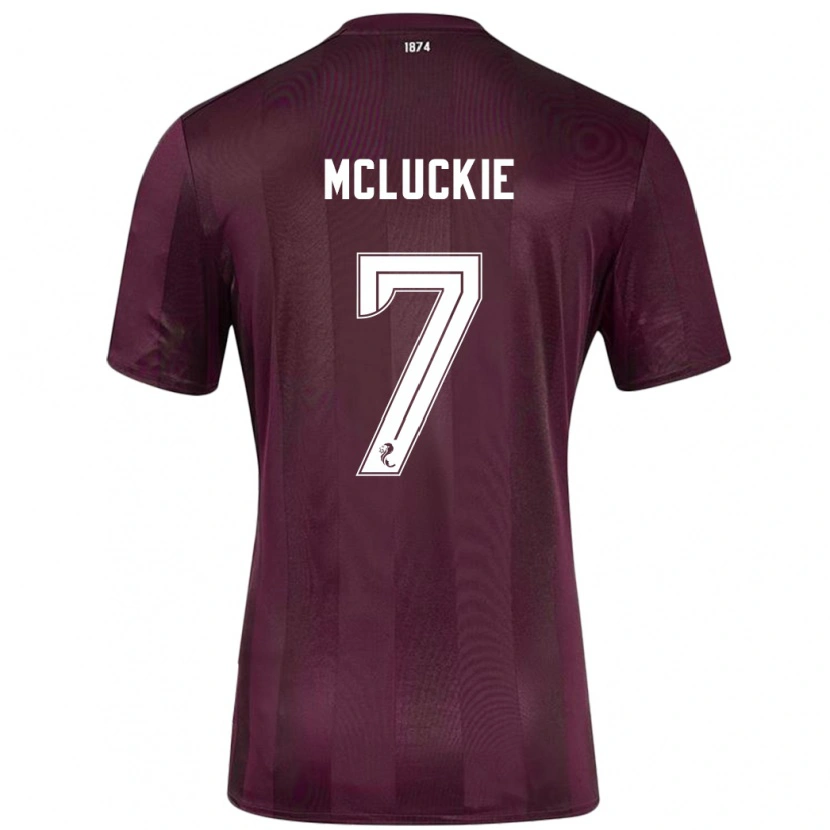 Danxen Uomo Maglia Bobby Mcluckie #7 Borgogna Kit Gara Home 2024/25 Maglietta