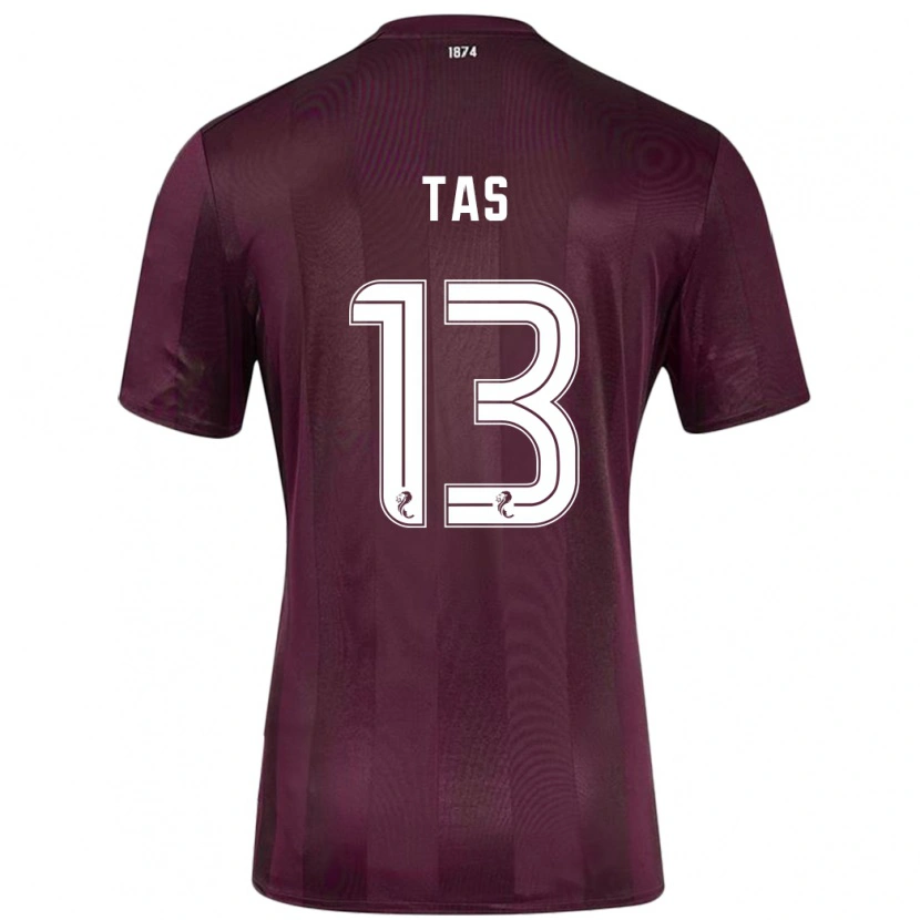 Danxen Uomo Maglia Lyndon Tas #13 Borgogna Kit Gara Home 2024/25 Maglietta
