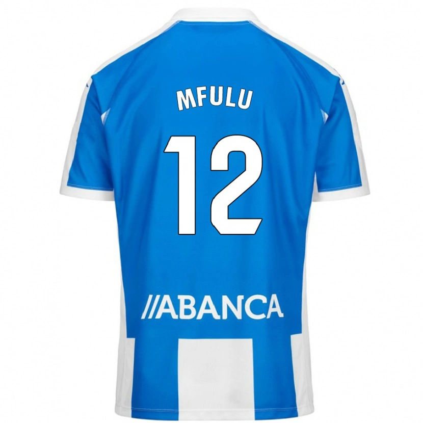 Danxen Uomo Maglia Nuke Mfulu #12 Blu Bianco Kit Gara Home 2024/25 Maglietta