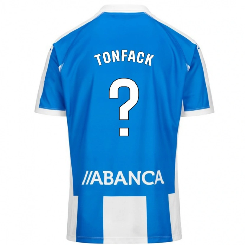 Danxen Uomo Maglia Bil Dornol Nsongo Tonfack #0 Blu Bianco Kit Gara Home 2024/25 Maglietta