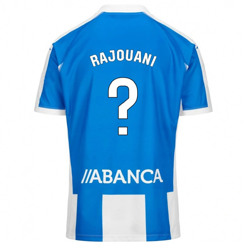 Danxen Uomo Maglia Ayman Rajouani #0 Blu Bianco Kit Gara Home 2024/25 Maglietta
