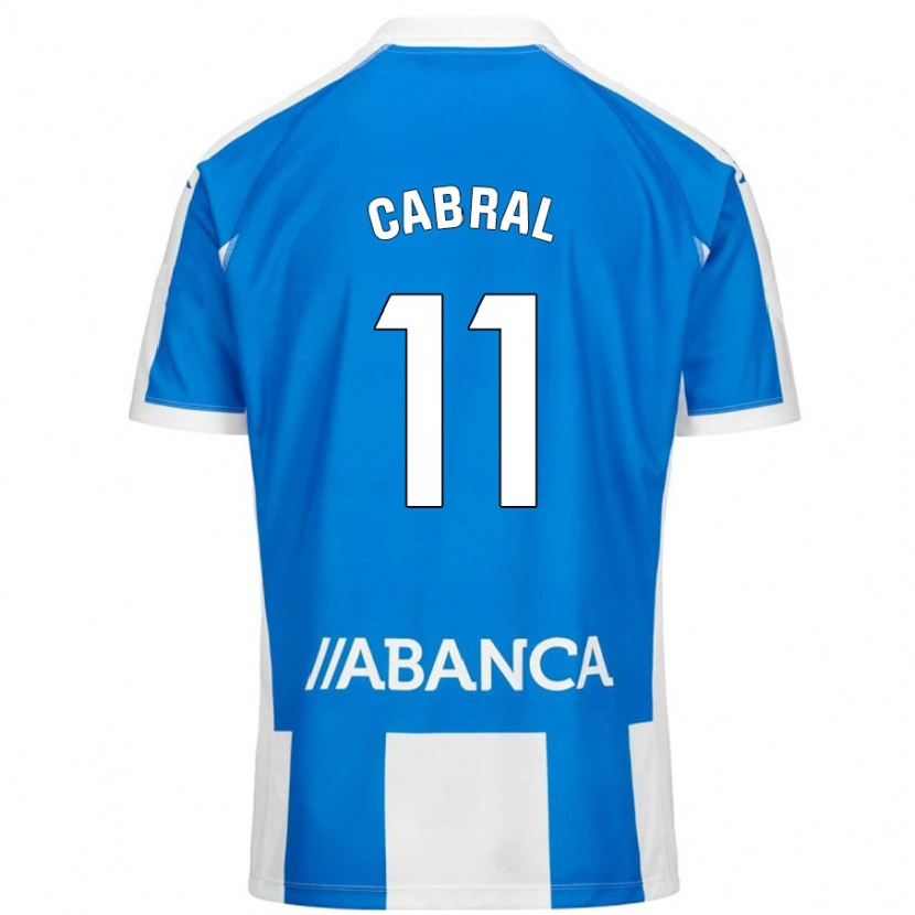 Danxen Uomo Maglia Millene Cabral #11 Blu Bianco Kit Gara Home 2024/25 Maglietta