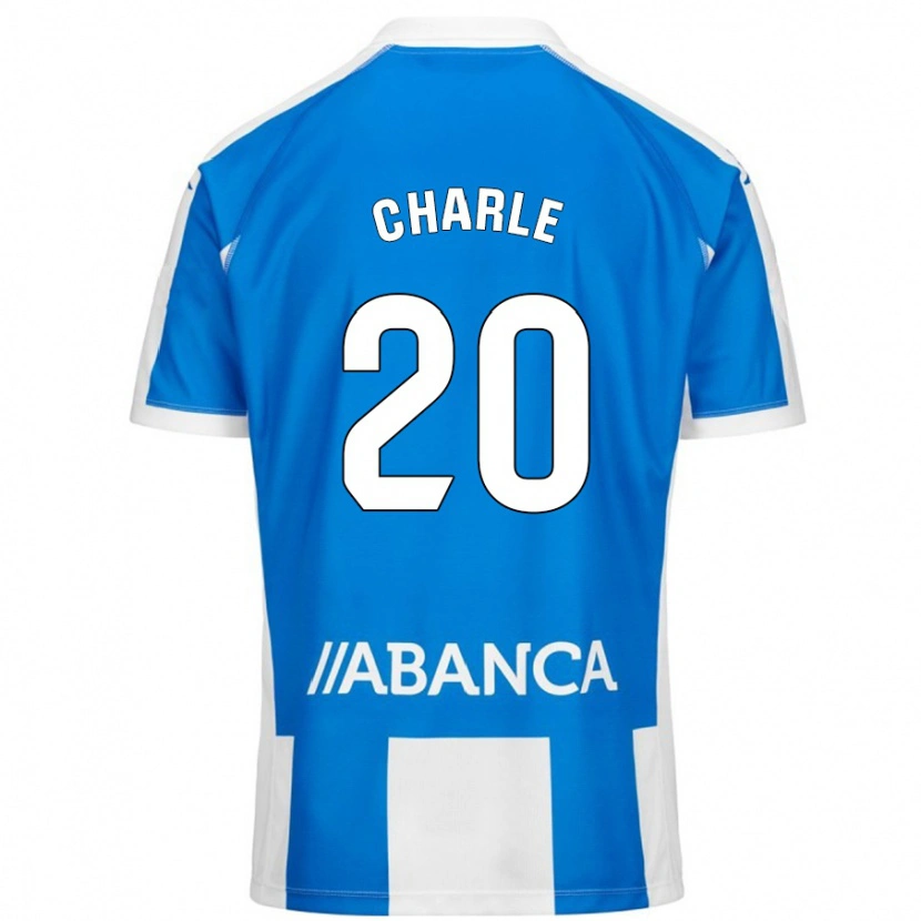 Danxen Uomo Maglia Marta Charle #20 Blu Bianco Kit Gara Home 2024/25 Maglietta