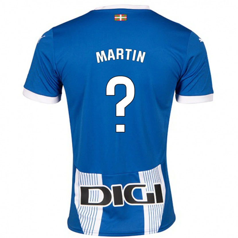 Danxen Uomo Maglia Carlos Martín #0 Blu Kit Gara Home 2024/25 Maglietta