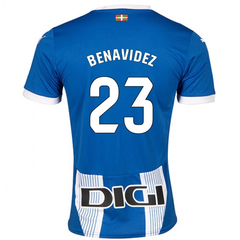Danxen Uomo Maglia Carlos Benavidez #23 Blu Kit Gara Home 2024/25 Maglietta