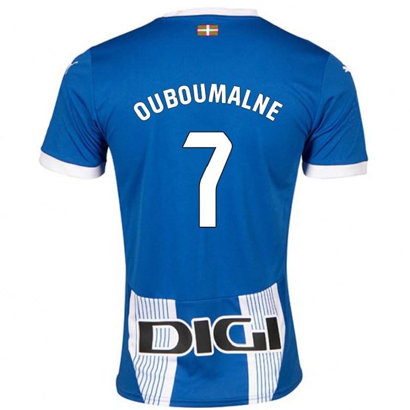 Danxen Uomo Maglia Ibra Ouboumalne #7 Blu Kit Gara Home 2024/25 Maglietta