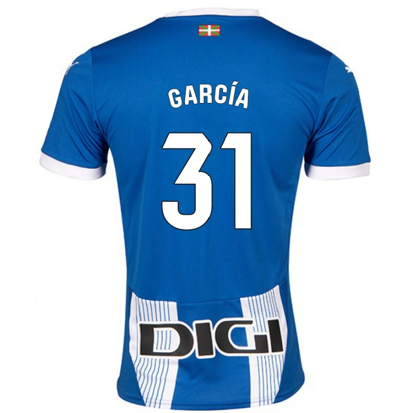 Danxen Uomo Maglia Gaizka García #31 Blu Kit Gara Home 2024/25 Maglietta