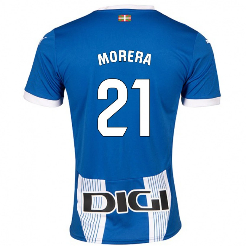 Danxen Uomo Maglia Carla Morera #21 Blu Kit Gara Home 2024/25 Maglietta