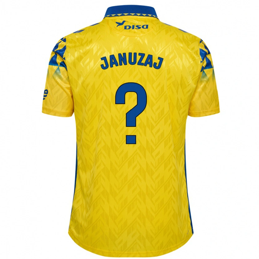 Danxen Uomo Maglia Adnan Januzaj #0 Giallo Blu Kit Gara Home 2024/25 Maglietta