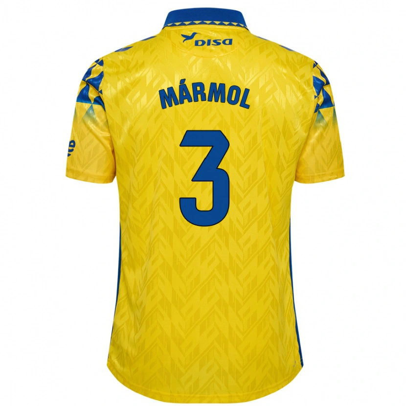 Danxen Uomo Maglia Mika Mármol #3 Giallo Blu Kit Gara Home 2024/25 Maglietta
