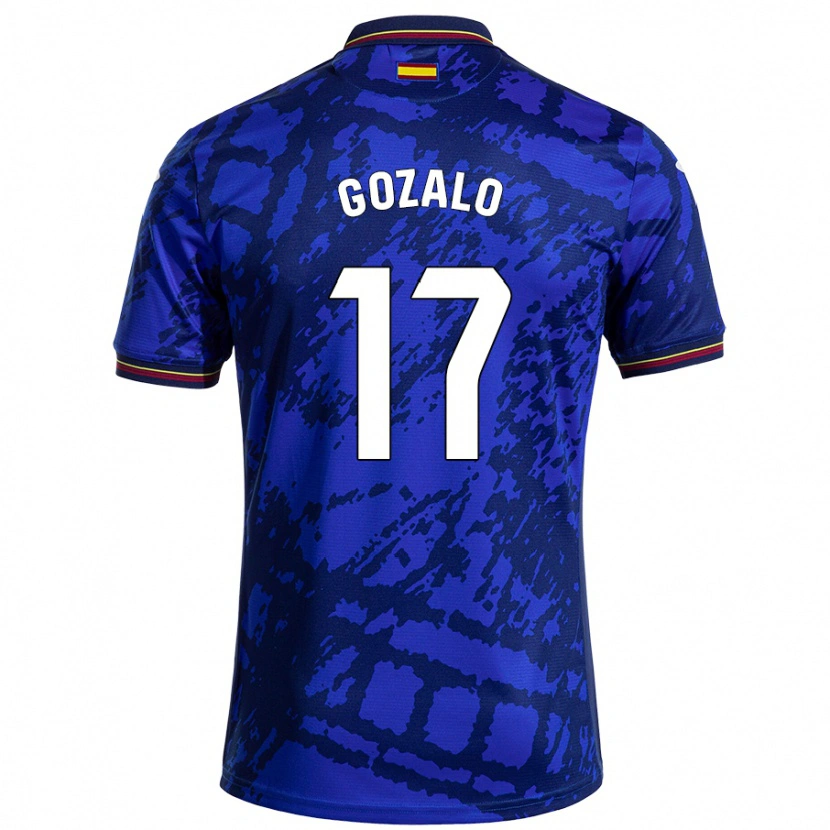 Danxen Uomo Maglia Marcos Gozalo #17 Blu Più Scuro Kit Gara Home 2024/25 Maglietta