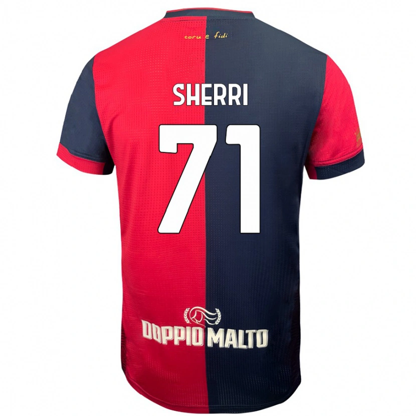 Danxen Uomo Maglia Alen Sherri #71 Rosso Blu Più Scuro Kit Gara Home 2024/25 Maglietta