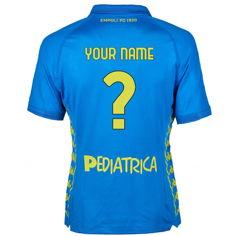 Danxen Uomo Maglia Il Tuo Nome #0 Blu Kit Gara Home 2024/25 Maglietta