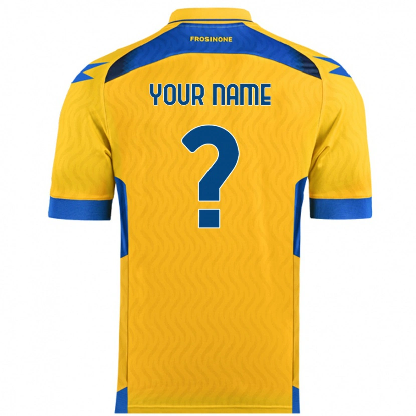 Danxen Uomo Maglia Il Tuo Nome #0 Giallo Kit Gara Home 2024/25 Maglietta