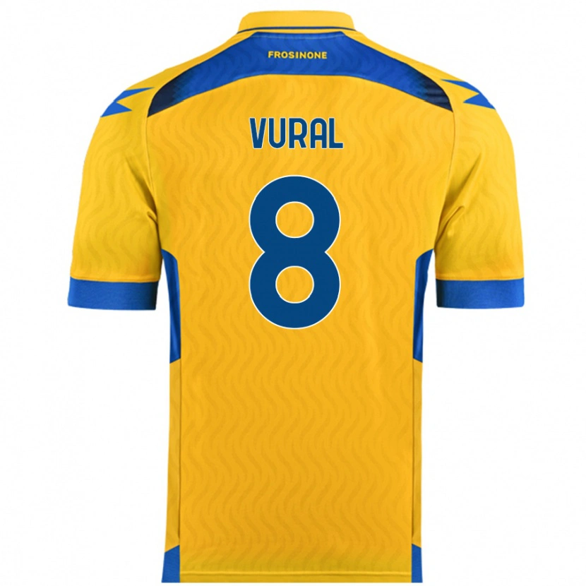 Danxen Uomo Maglia İsak Vural #8 Giallo Kit Gara Home 2024/25 Maglietta