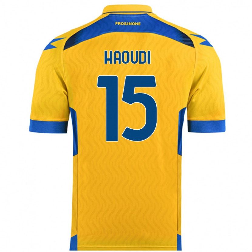 Danxen Uomo Maglia Hamza Haoudi #15 Giallo Kit Gara Home 2024/25 Maglietta