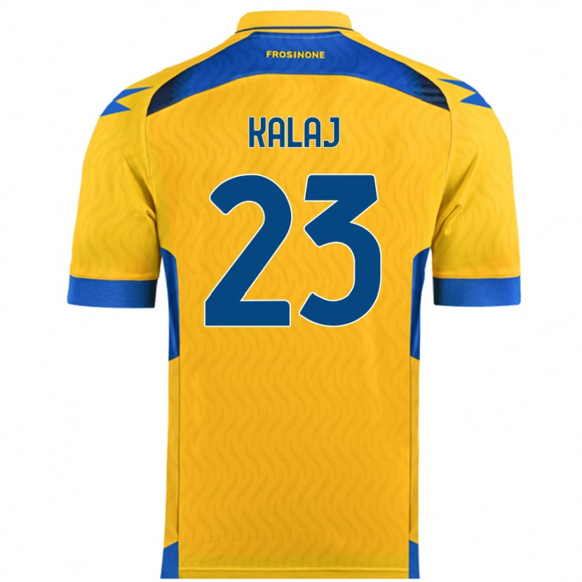 Danxen Uomo Maglia Sergio Kalaj #23 Giallo Kit Gara Home 2024/25 Maglietta