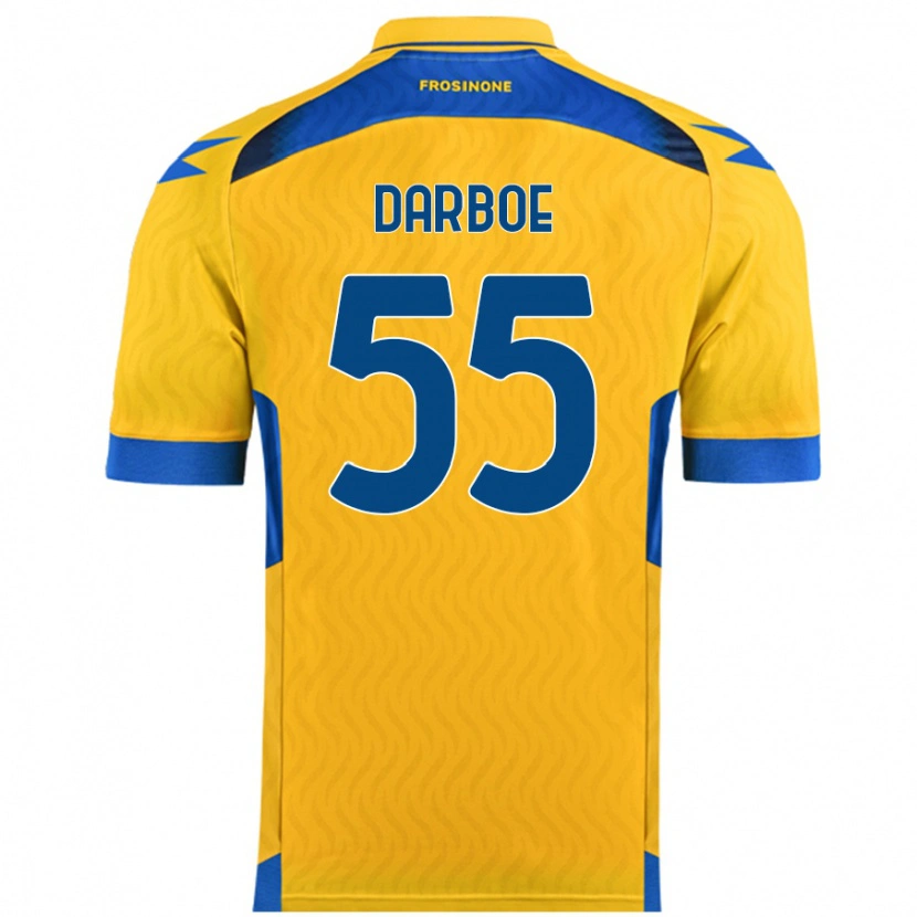 Danxen Uomo Maglia Ebrima Darboe #55 Giallo Kit Gara Home 2024/25 Maglietta