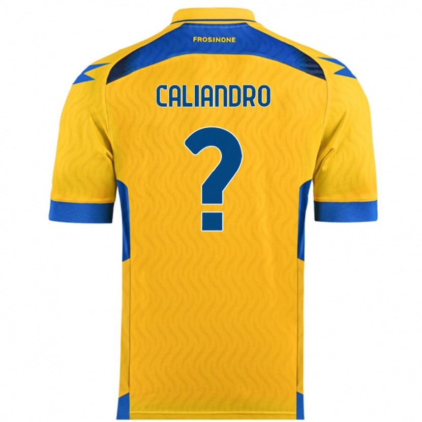 Danxen Uomo Maglia Stanislao Caliandro #0 Giallo Kit Gara Home 2024/25 Maglietta