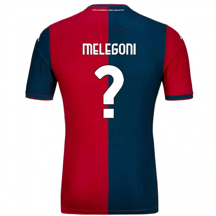 Danxen Uomo Maglia Filippo Melegoni #0 Rosso Blu Scuro Kit Gara Home 2024/25 Maglietta