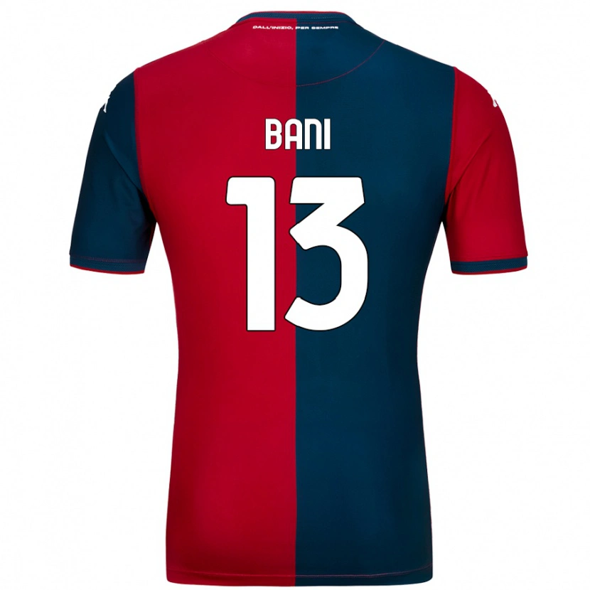 Danxen Uomo Maglia Mattia Bani #13 Rosso Blu Scuro Kit Gara Home 2024/25 Maglietta