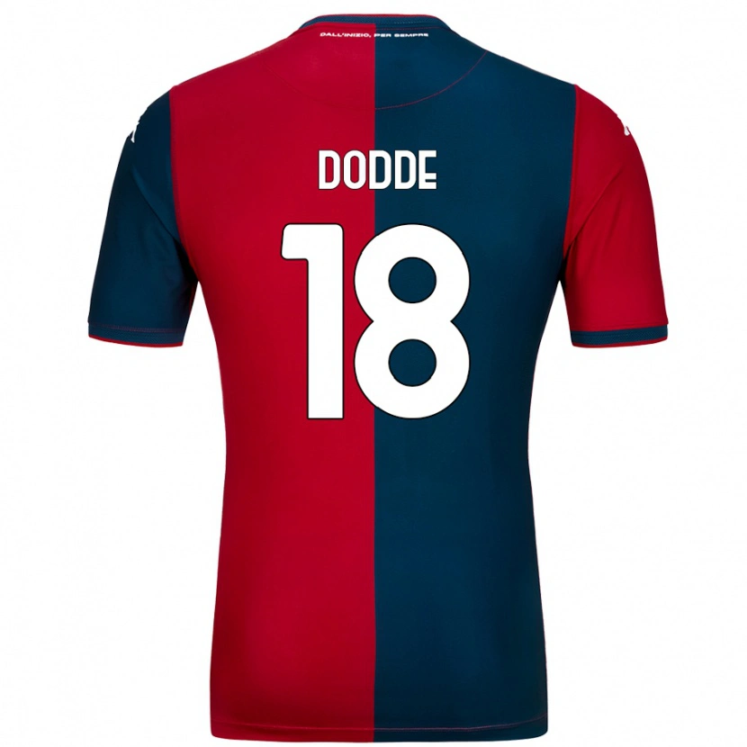 Danxen Uomo Maglia Filippo Dodde #18 Rosso Blu Scuro Kit Gara Home 2024/25 Maglietta