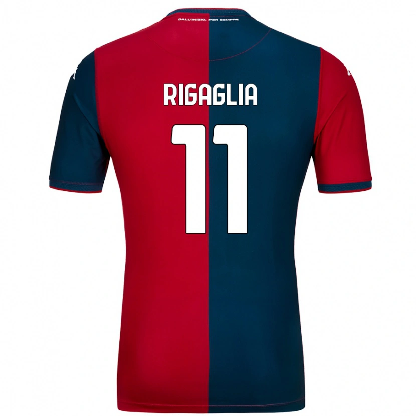 Danxen Uomo Maglia Alison Rigaglia #11 Rosso Blu Scuro Kit Gara Home 2024/25 Maglietta