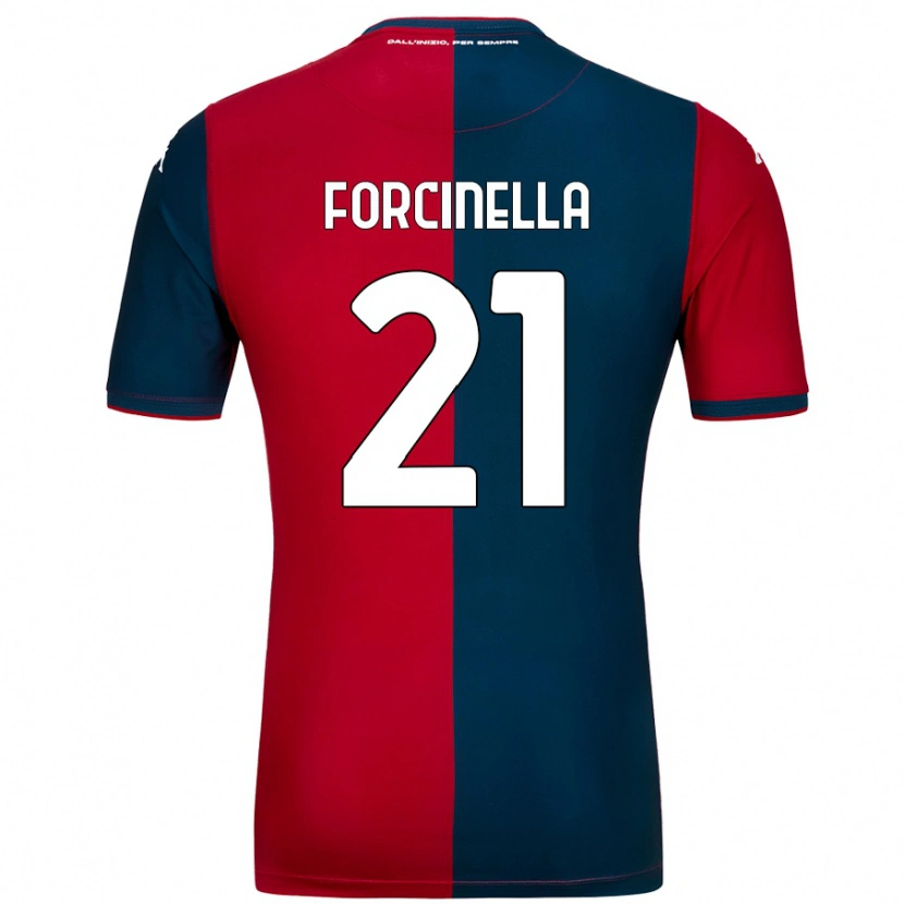 Danxen Uomo Maglia Camilla Forcinella #21 Rosso Blu Scuro Kit Gara Home 2024/25 Maglietta