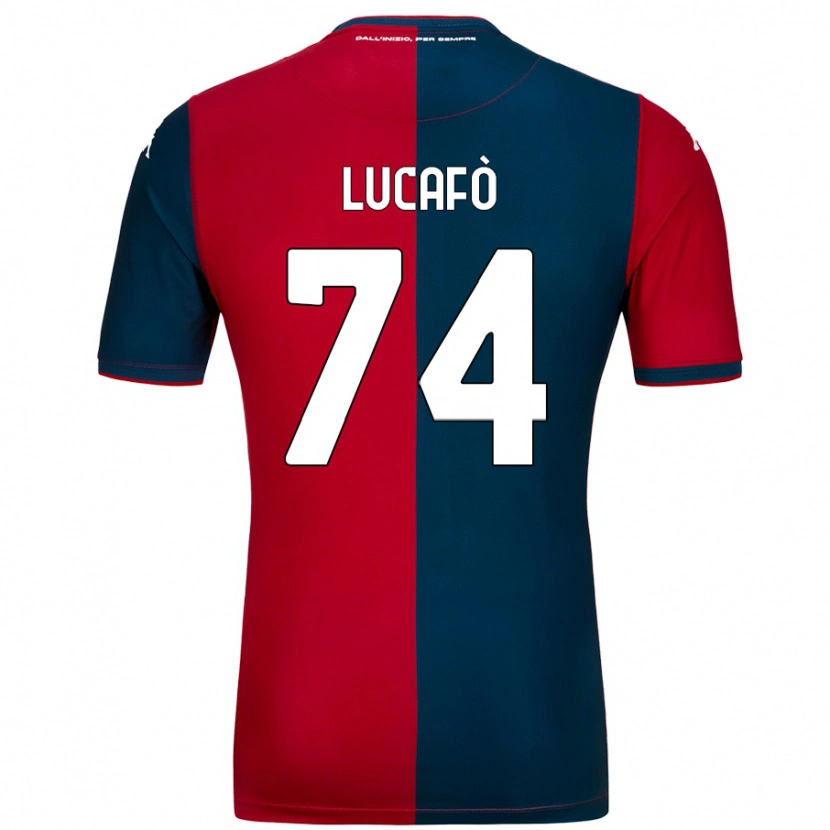 Danxen Uomo Maglia Sara Lucafò #74 Rosso Blu Scuro Kit Gara Home 2024/25 Maglietta