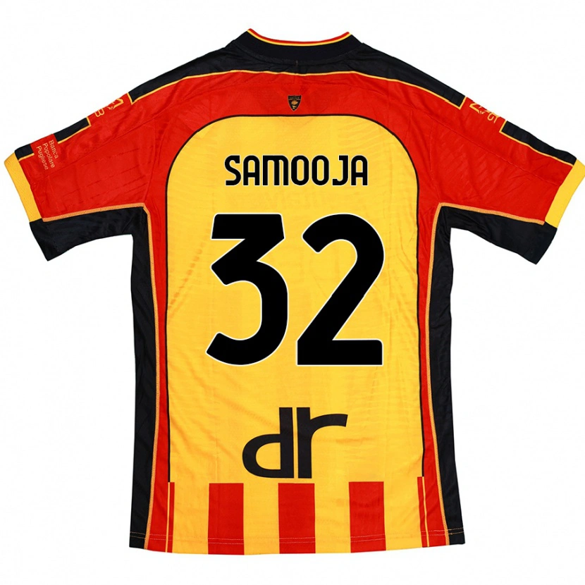 Danxen Uomo Maglia Jasper Samooja #32 Giallo Rosso Kit Gara Home 2024/25 Maglietta