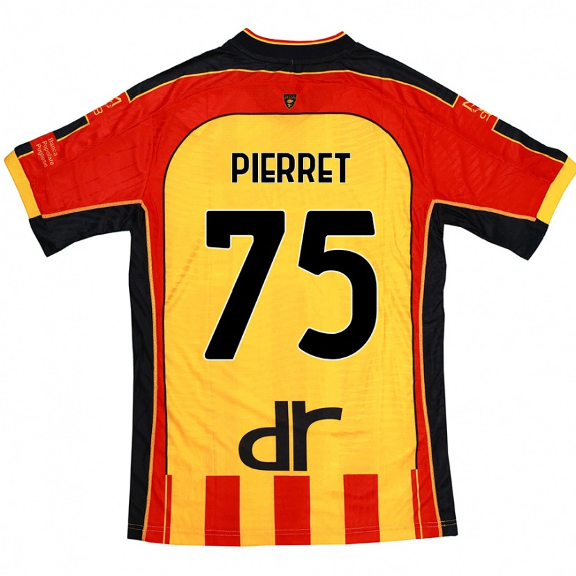 Danxen Uomo Maglia Balthazar Pierret #75 Giallo Rosso Kit Gara Home 2024/25 Maglietta