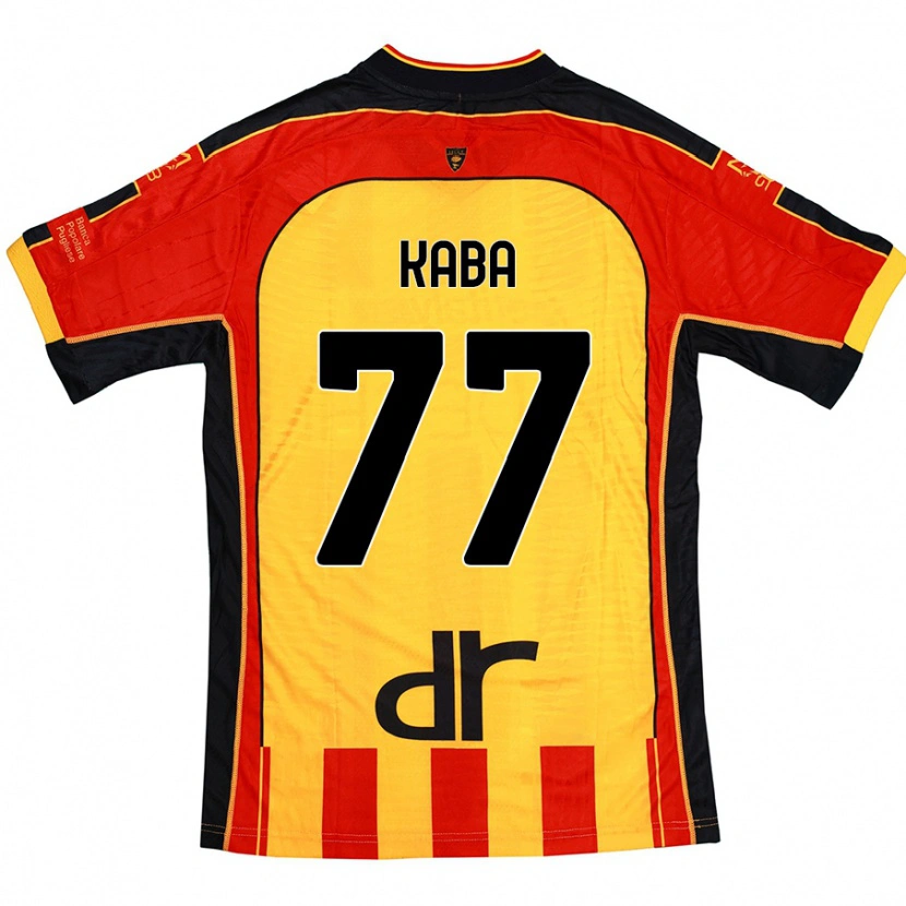 Danxen Uomo Maglia Mohamed Kaba #77 Giallo Rosso Kit Gara Home 2024/25 Maglietta