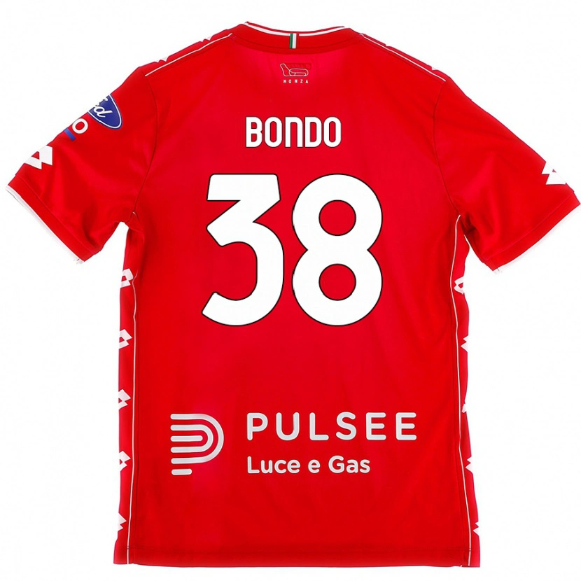 Danxen Uomo Maglia Warren Bondo #38 Rosso Bianco Kit Gara Home 2024/25 Maglietta