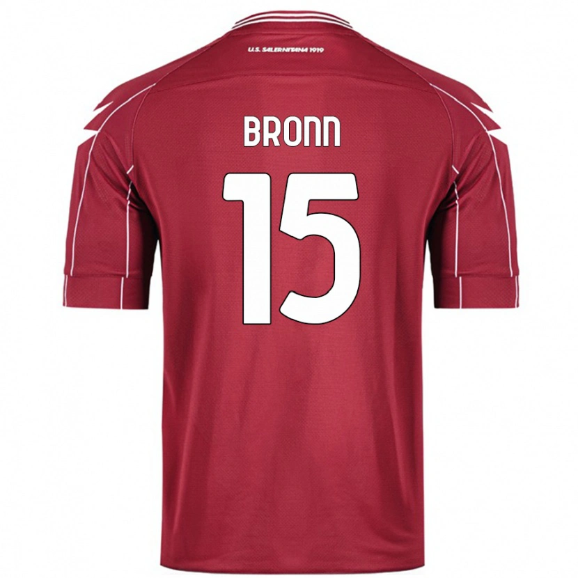 Danxen Uomo Maglia Dylan Bronn #15 Borgogna Kit Gara Home 2024/25 Maglietta