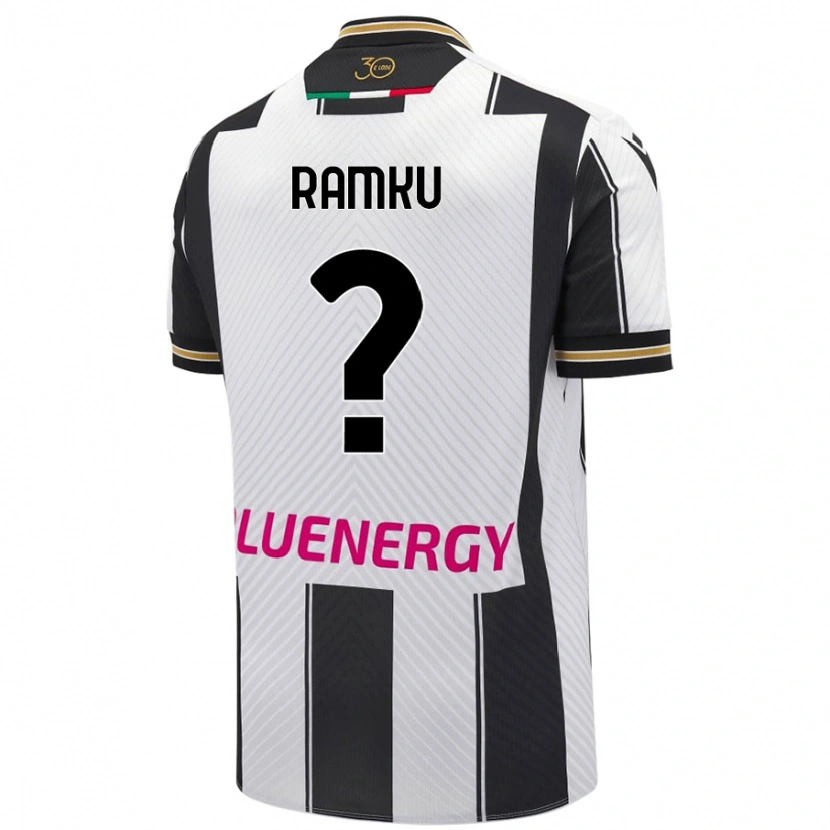 Danxen Uomo Maglia Alex Ramku #0 Bianco Nero Kit Gara Home 2024/25 Maglietta