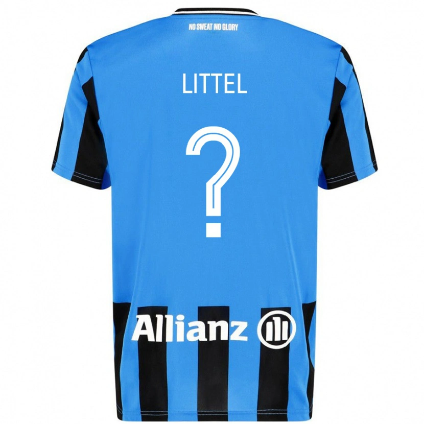 Danxen Uomo Maglia Amy Littel #0 Azzurro Nero Kit Gara Home 2024/25 Maglietta