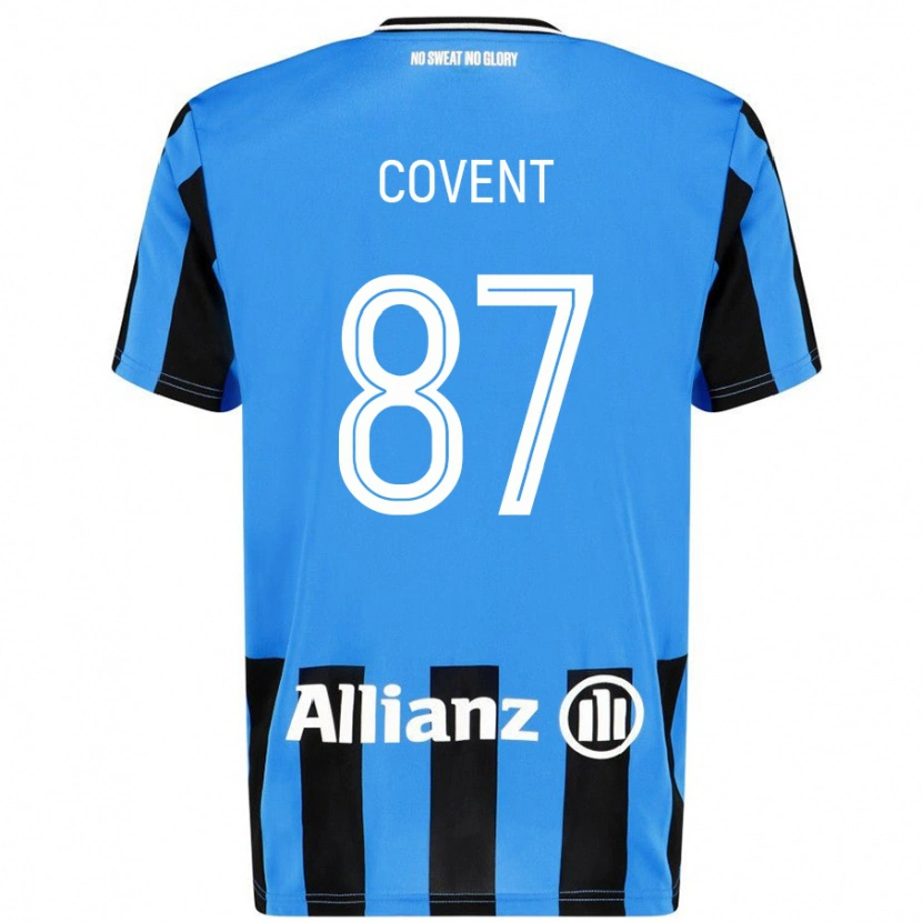 Danxen Uomo Maglia Jorijn Covent #87 Azzurro Nero Kit Gara Home 2024/25 Maglietta